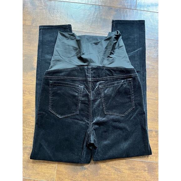 Ann Taylor Loft Maternity Black Full Panel Corduroys Pants NWT Size 10 - Picture 7 of 7